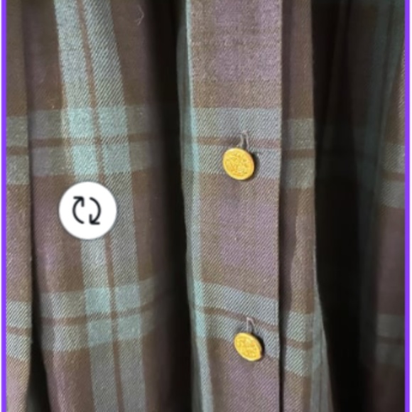 Pleated Tartan Long Skirt ( Vintage size 10 ) more close to a 4-6 - Picture 3 of 3